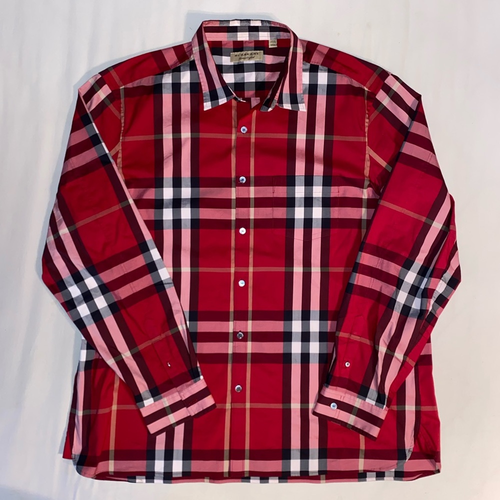 Burberry London Plaid Button Up - Picture 1 of 5